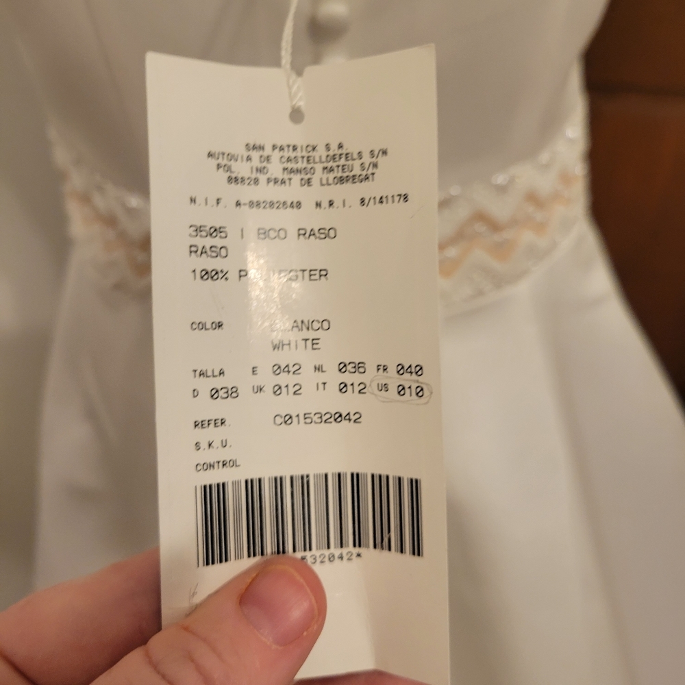 NWT St. Patrick 3505 White Bridal Gown Sz 10 - Picture 14 of 16